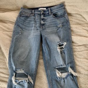 high rise jeans